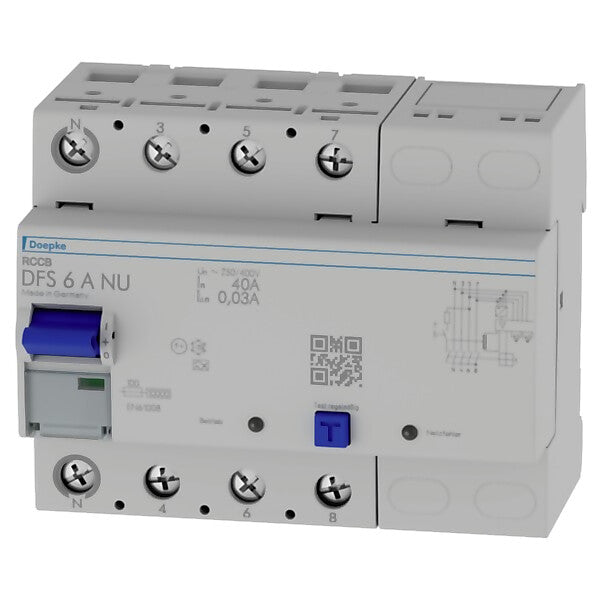 Doepke FI-Schutzschalter 4p 40A DFS6 040-4/0,03-A NU